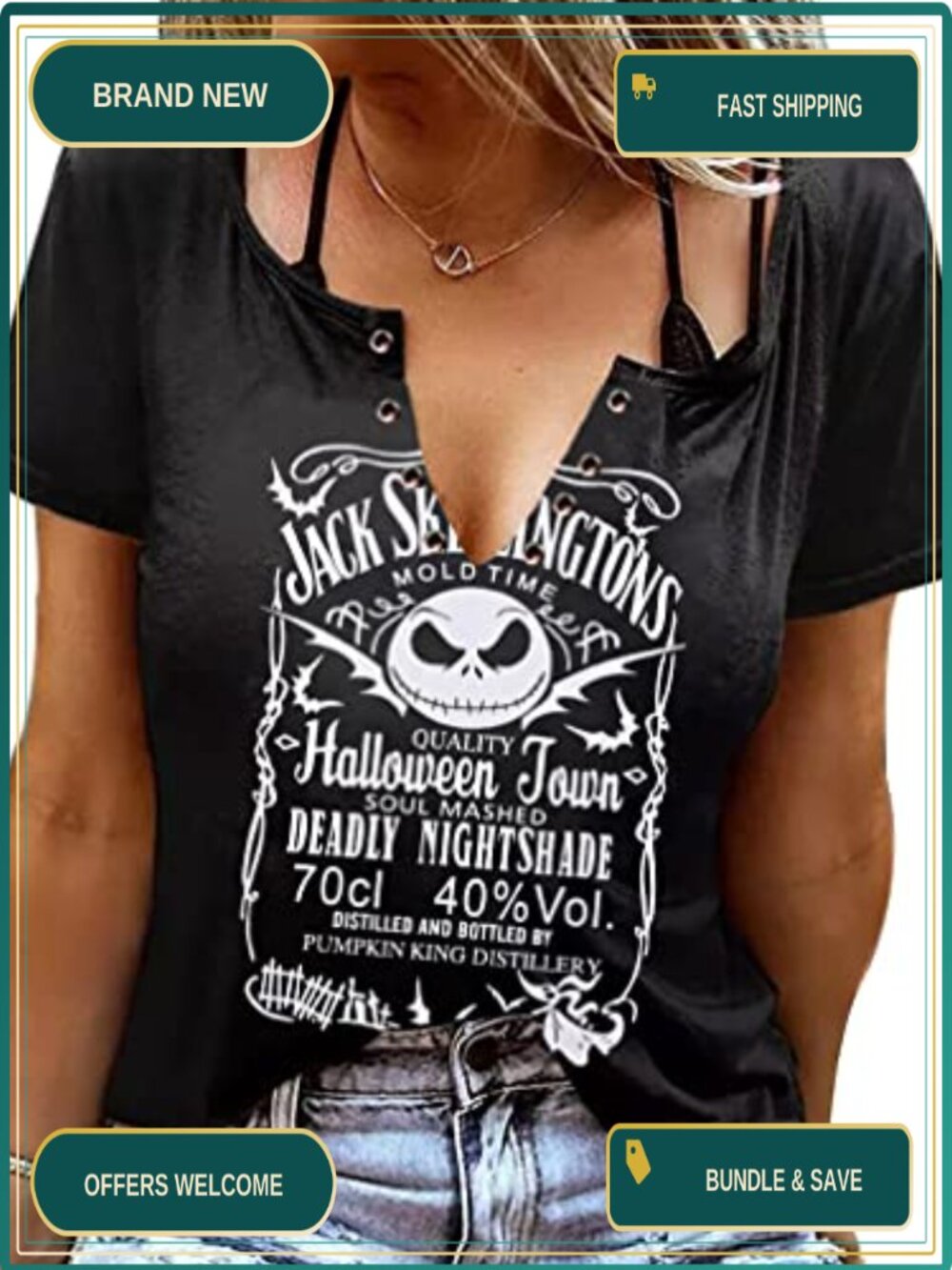 Pumpkin King Women's Halloween Graphic T-Shirt Short Sleeve Crew Neck Tee